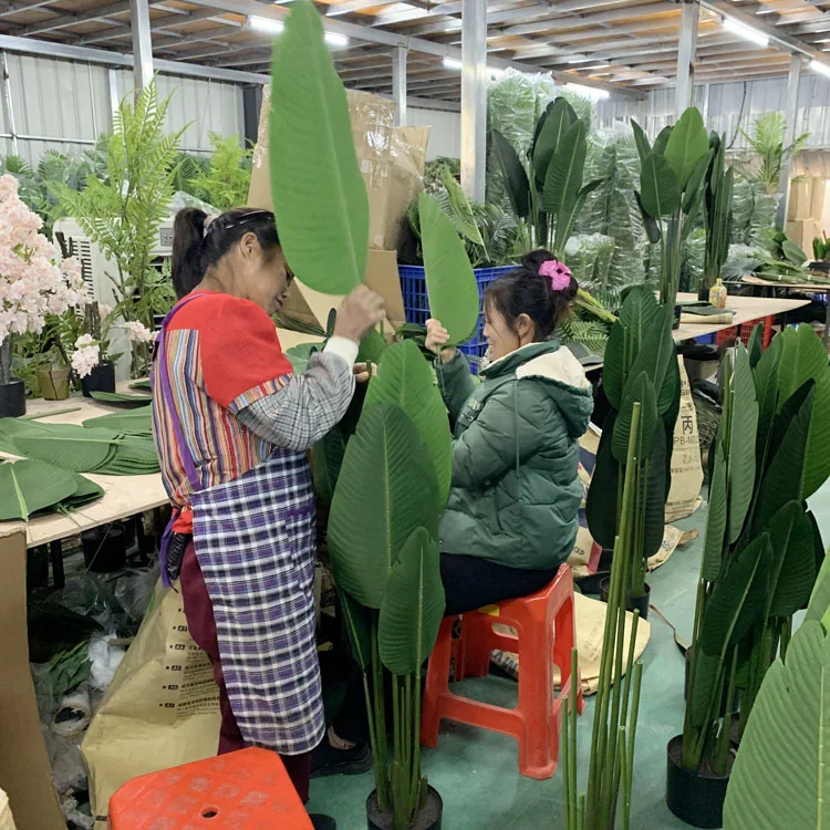 Assembling artificial plants